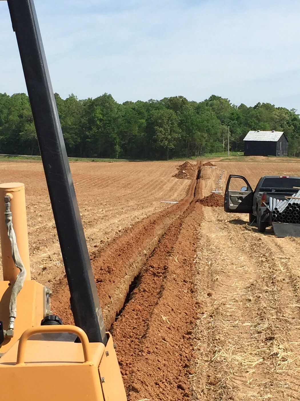 Underground electrical service trenching