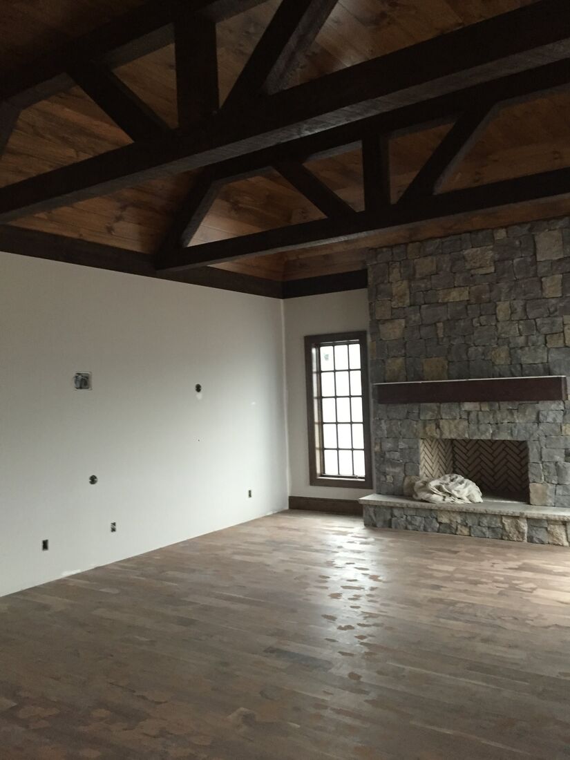 Finished custom-home interior