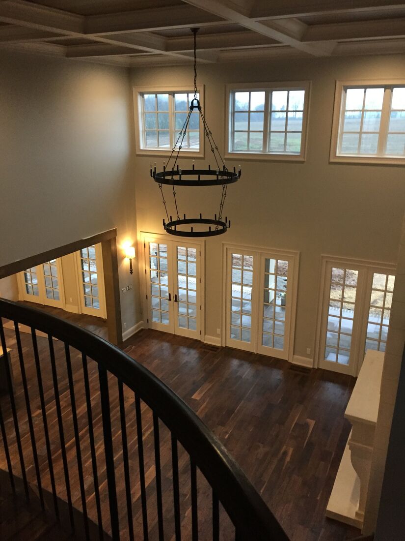 Chandelier installation
